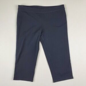 Prana Breathe Black Stretch Athletic Crop Capri Bike Shorts Women's Size Small